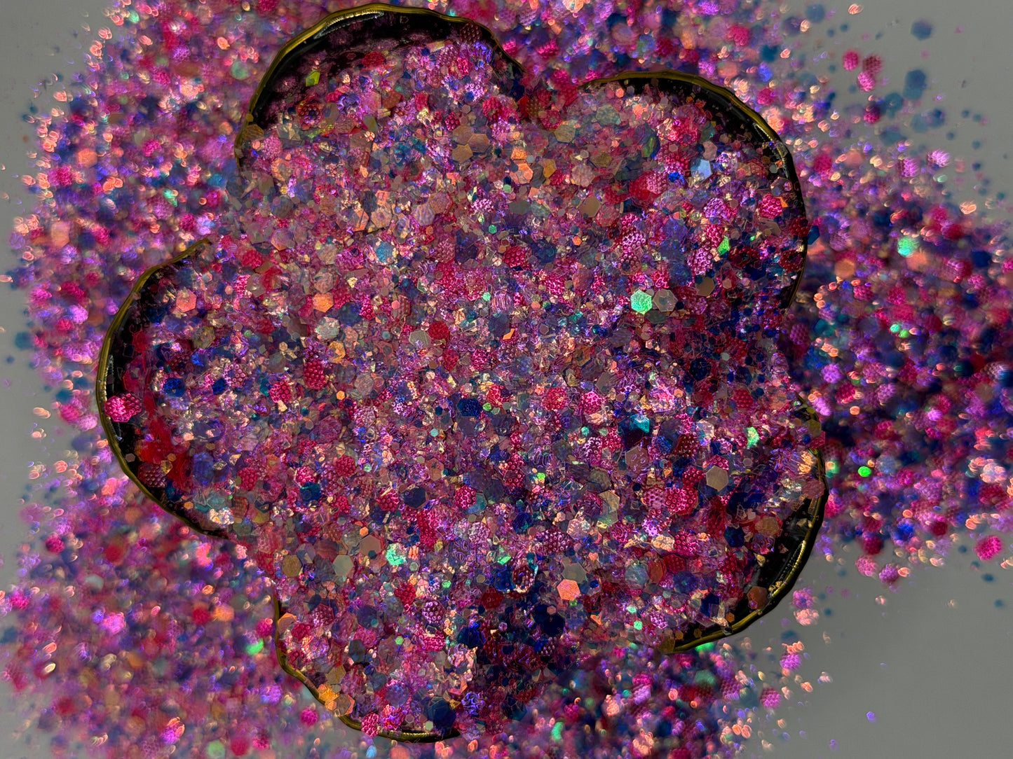 -Style Rebellion- Multi-Colored Pink Textured Custom Glitter Mix