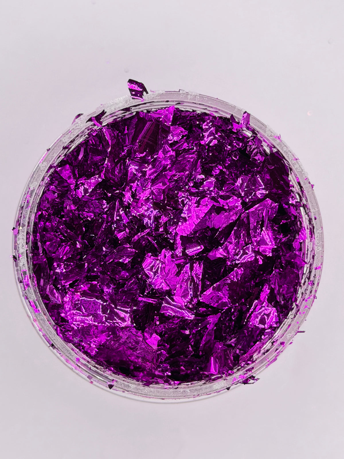 -Coraline- Deep Pink Metallic Foil Flakes