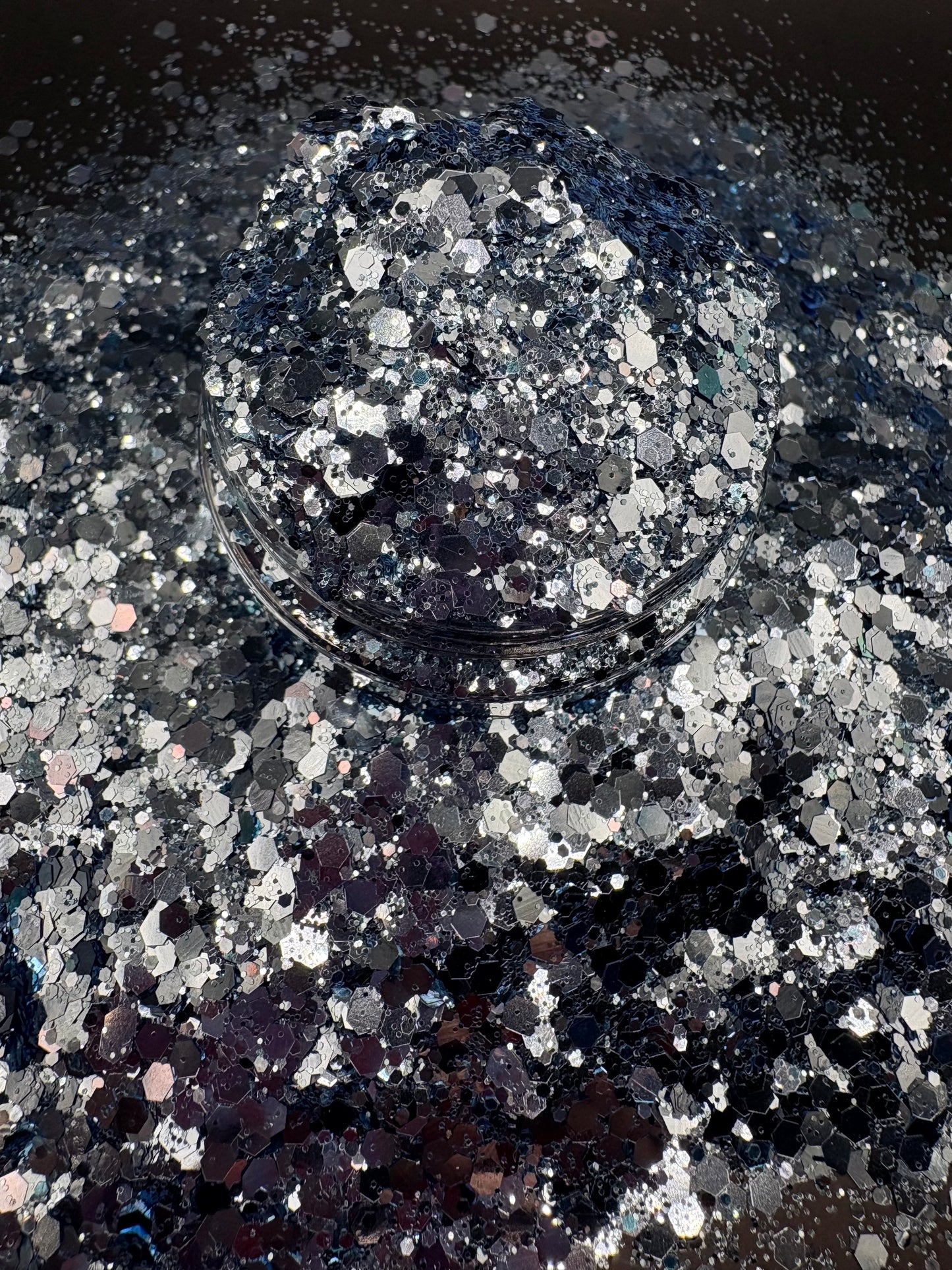 -Dreamer- Chunky Mixed Glitter, Steely Blue