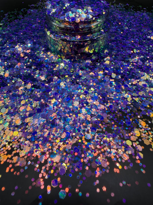 -Have Mercy- Violet High Flash Custom Mixed Glitter