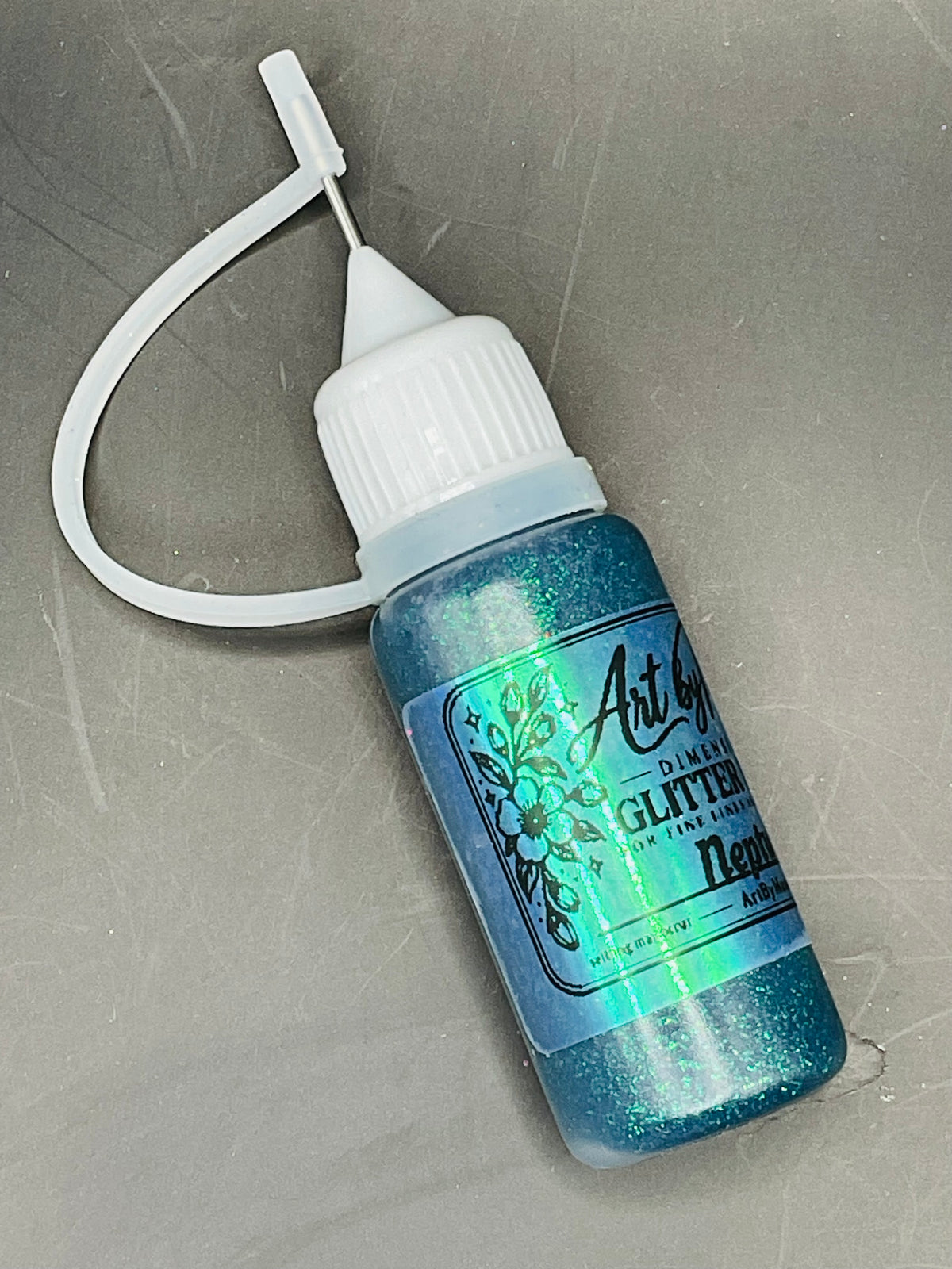 -Neptune- Chameleon Green/Deep Blue Dimensional Glitter Paint