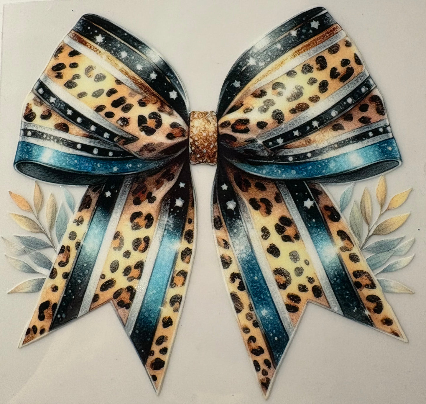 Leopard Ribbon Bow, Elegant