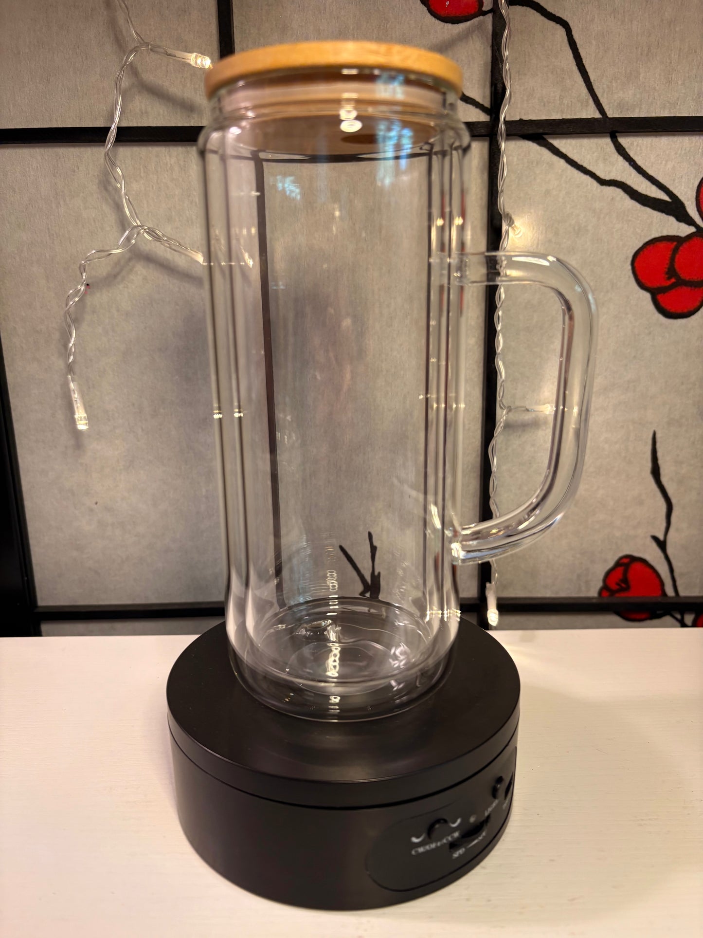 20oz Glass Snow Globe with Handle