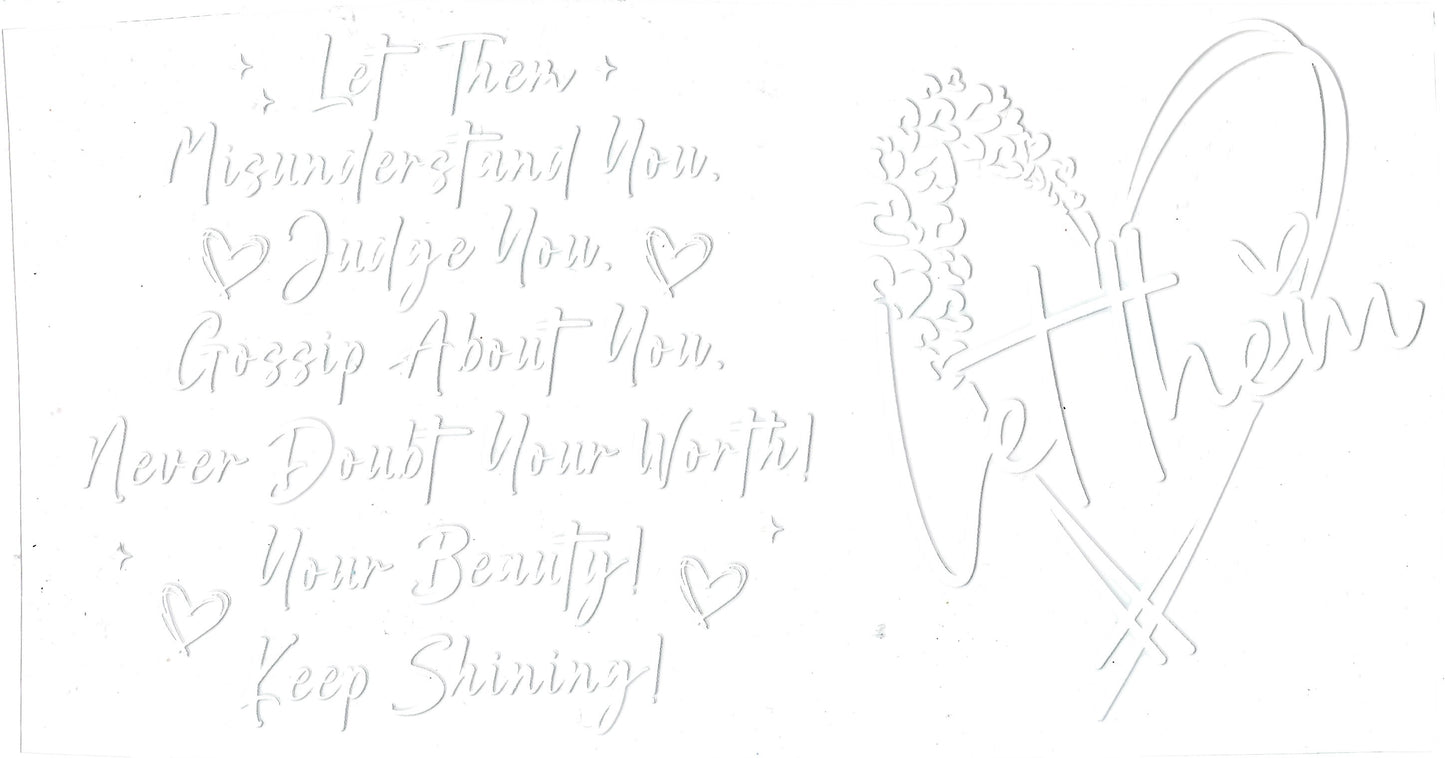 Let Them white decal