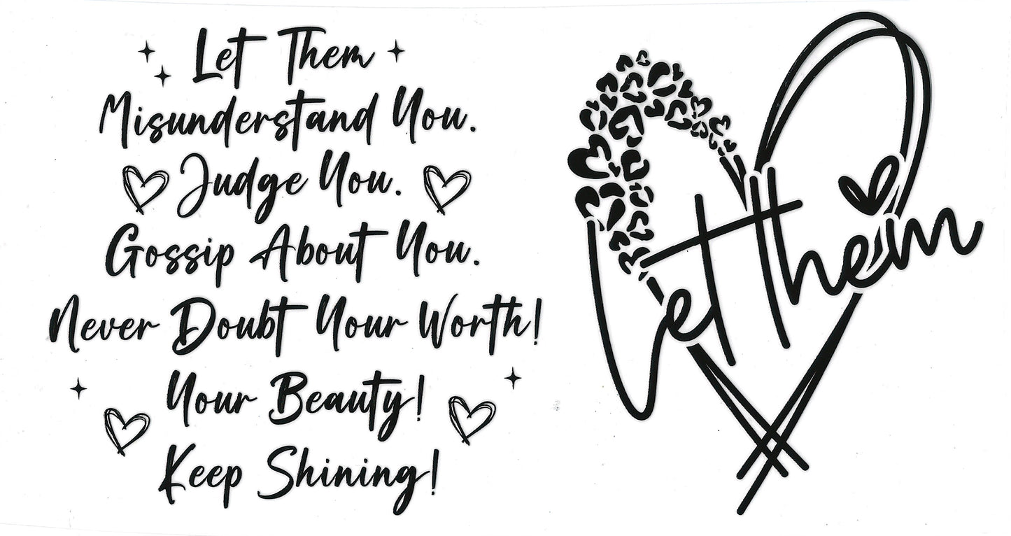 Let Them black decal