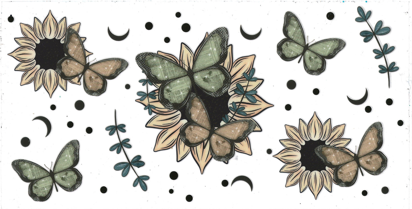 Whimsical Butterflies and Sunflowers 🌻