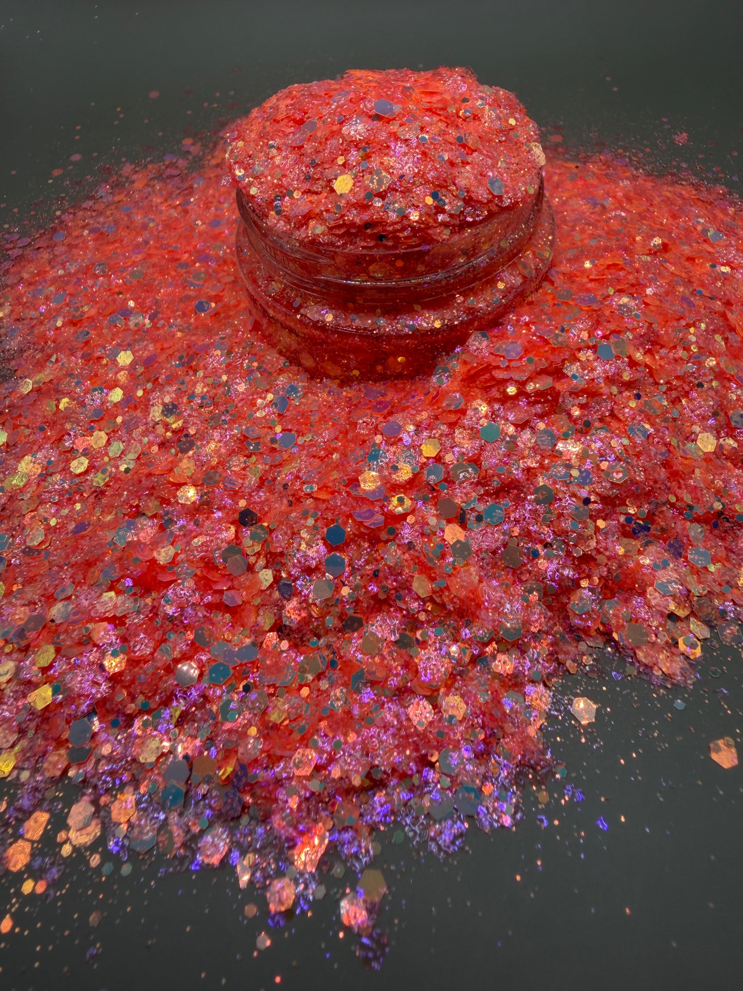 -Sundreaming - Coral and Opal Custom Chunky Glitter
