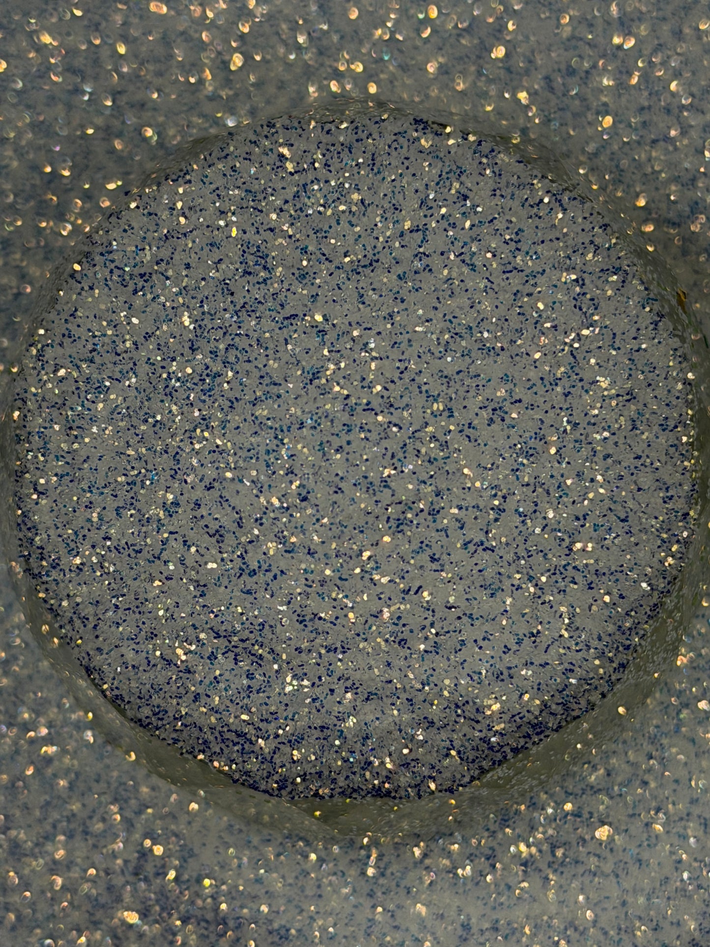 -Winter Solstice- Brilliant White and Opal Glitter, with Flashes of Blue and Gold