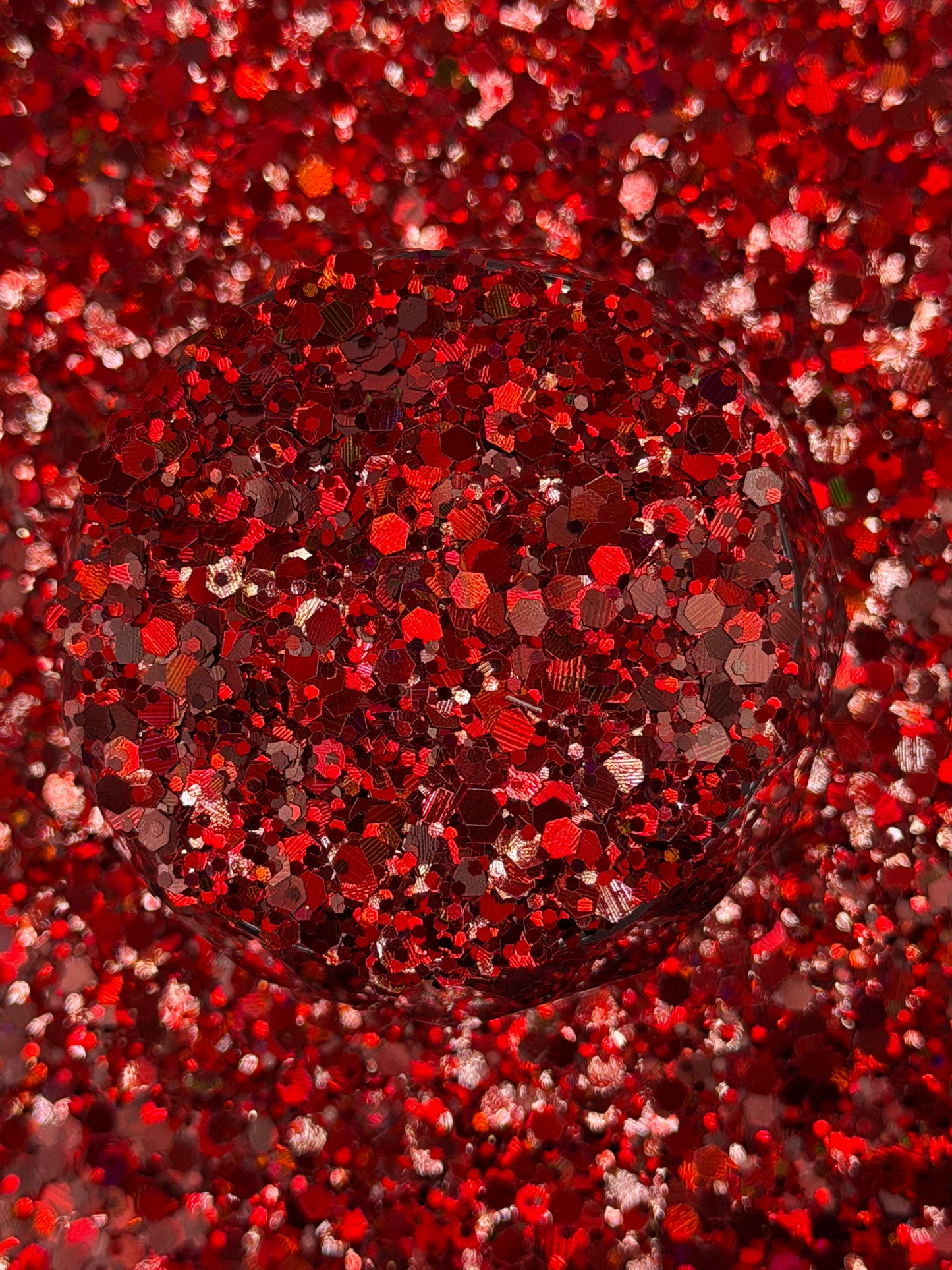 -Holly Berry- Chunky Holographic Red Mix