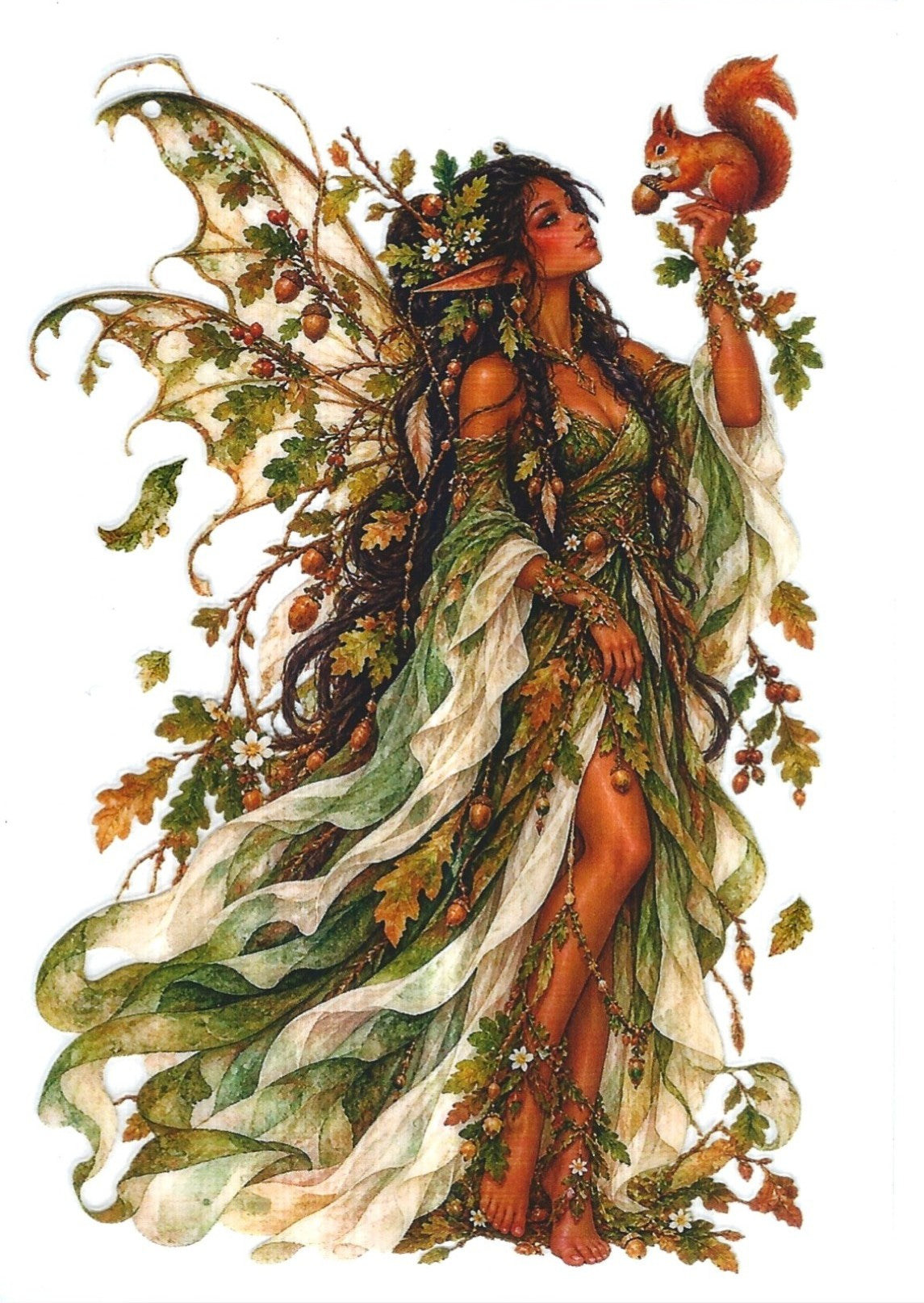 -Regal Wood Fairy- Art By Musie Originally Designed UVDTF- Printed by 216