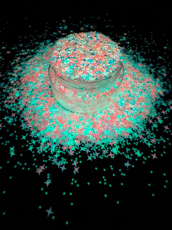 -Galaxy Stars- Fairy Lights Glow, Custom Mix