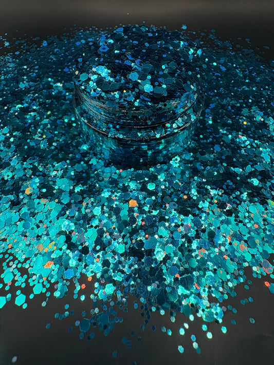 -Space Whale- Custom Mixed Glitter