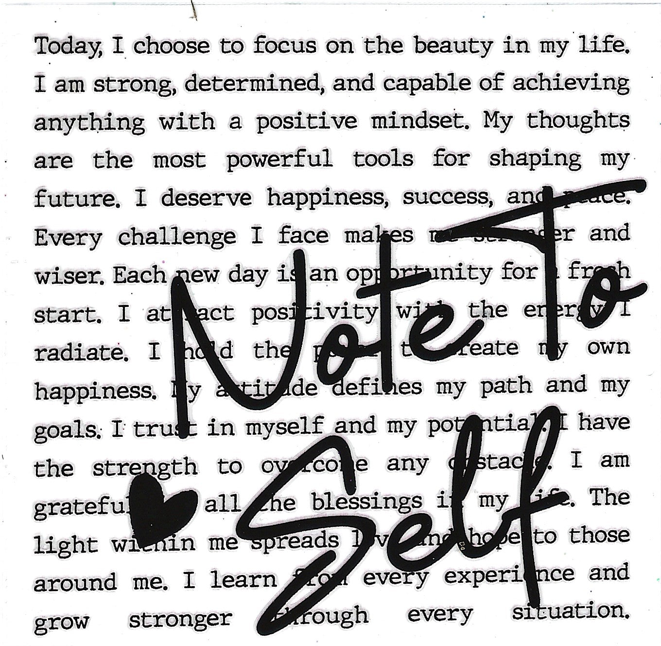 Note to Self 🗒️