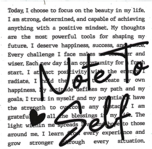 Note to Self 🗒️