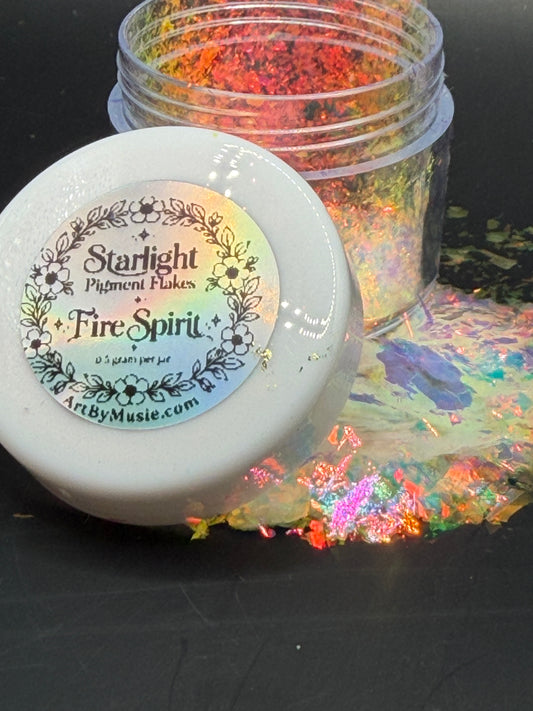 -Fire Spirit- Starlight Pigment Flakes