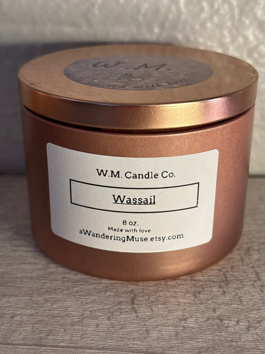 -Wassail- 8oz Organic Soy Candle
