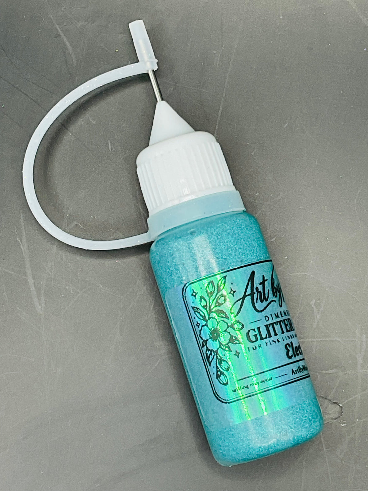-Electra- True Teal Dimensional Glitter Paint