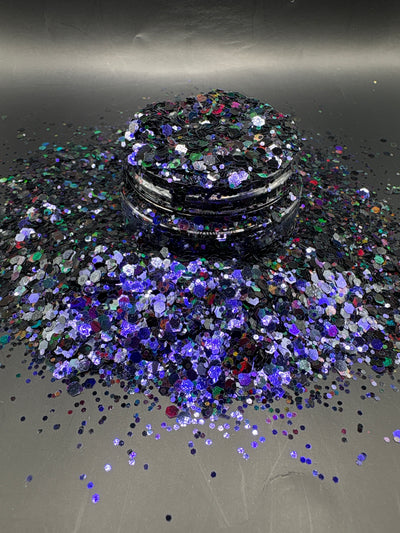-Reconnaissance- Deep Purple/Navy Chameleon Holo Glitter