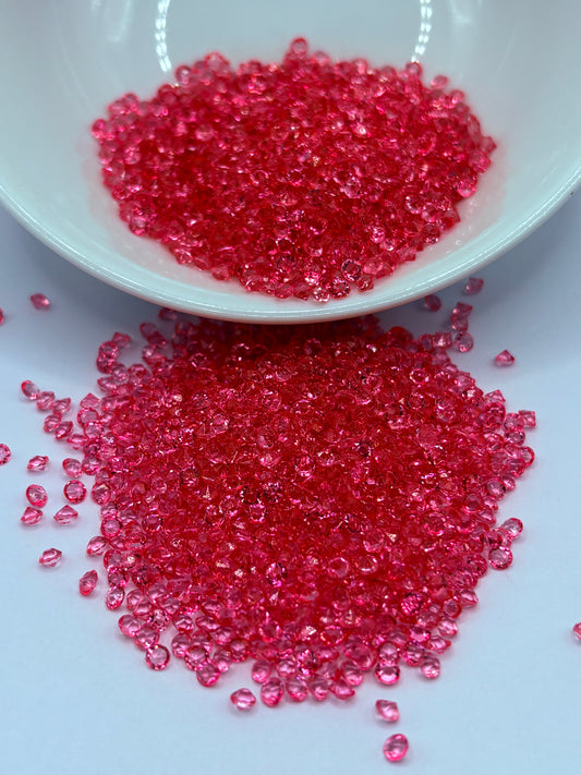 Royal Pink Resin Rhinestones 3mm