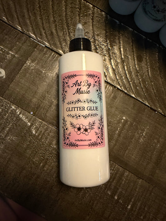 -Glitter Glue- Non Toxic Water-Based Glue, 10oz