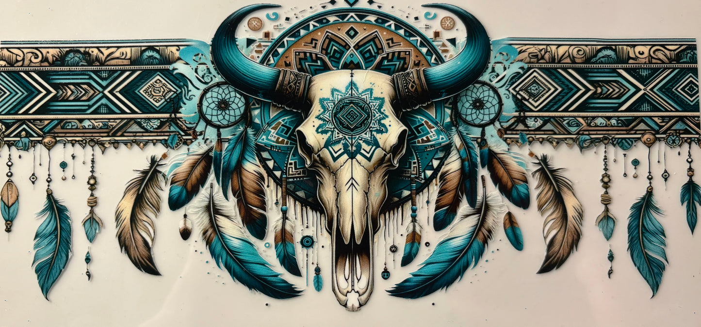 20 Oz Skinny Tumbler wrap Western