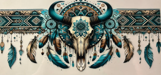 20 Oz Skinny Tumbler wrap Western