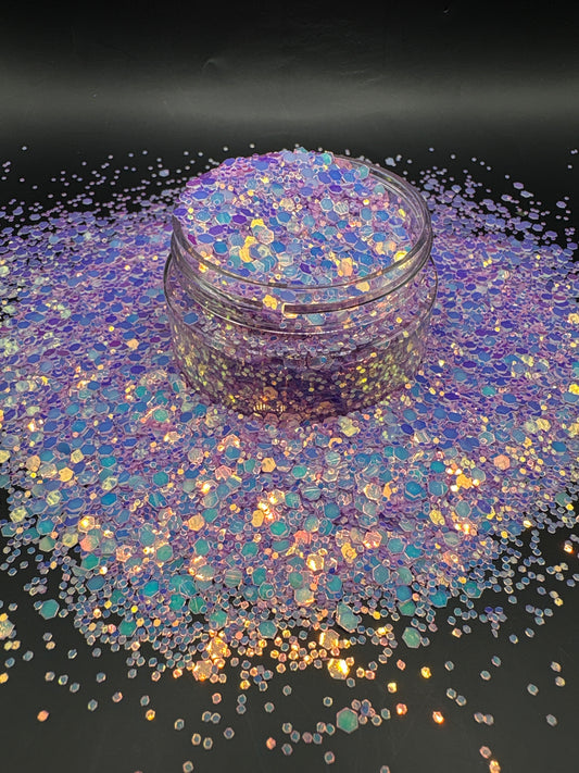 -Rose Quarts Glow- Chunky Glitter