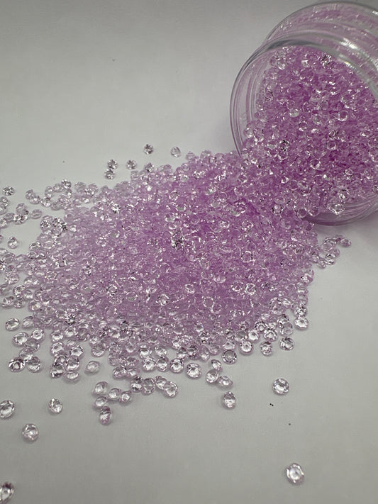 Petal Purple Resin Rhinestones 3mm