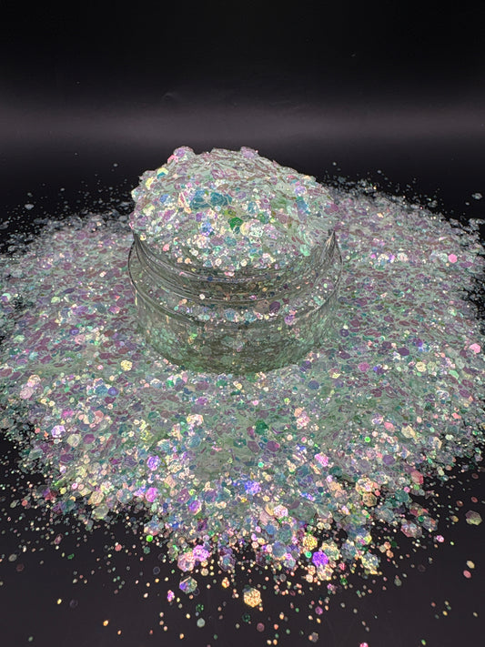 -Moonlit Tide Glow- Custom Chunky MixGlitter