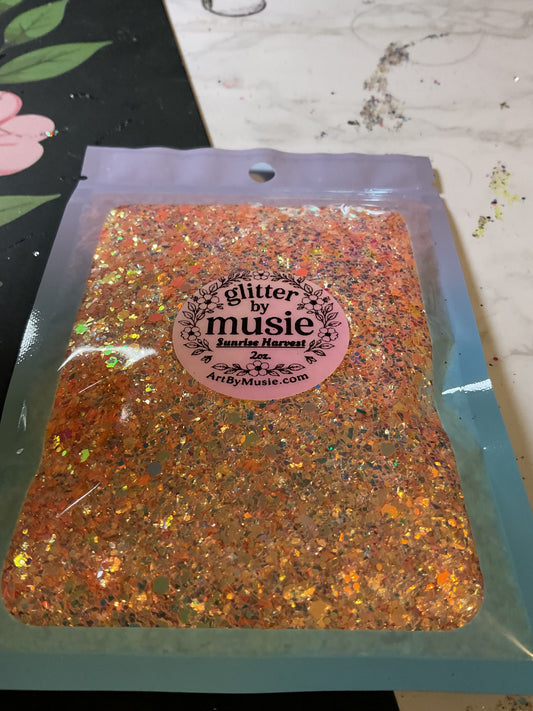 -SunriseHarvest- Orange High Flash Pearl Glitter