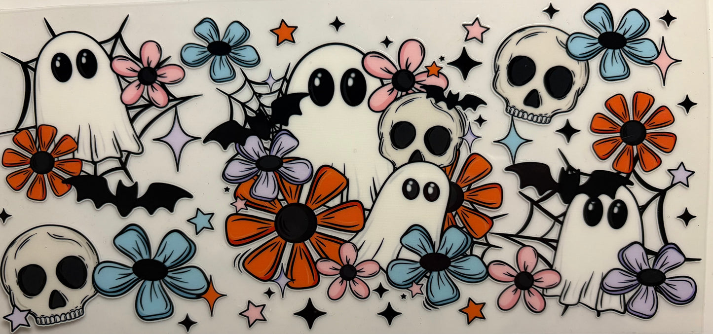 Ghost, Skull, Cutsie, Halloween