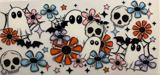 Ghost, Skull, Cutsie, Halloween