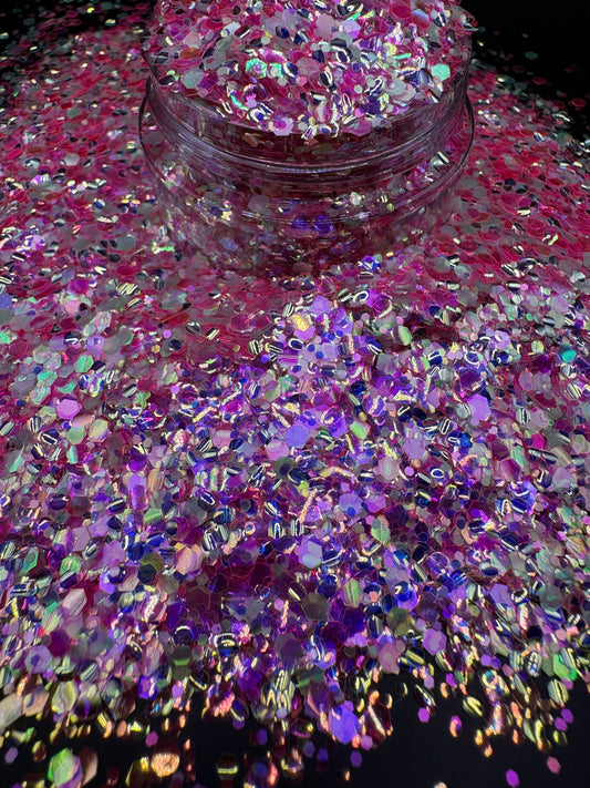 -Slay- Pink/Purple Custom Mixed Glitter, Limited