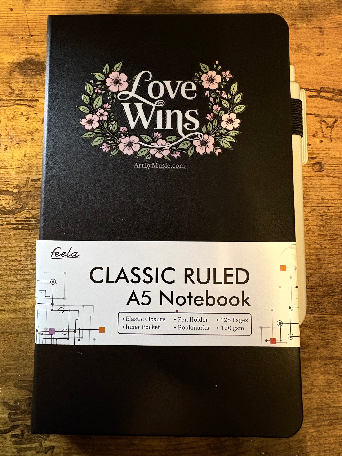 "Love Wins" Moleskin Journal/ Notebook, With Pen