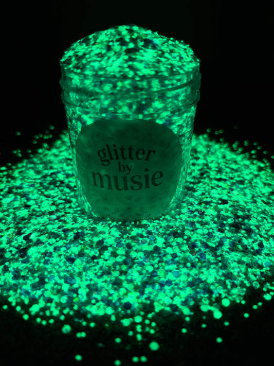 -Huntrix- Violet Custom Chunky Mixed Glow Glitter