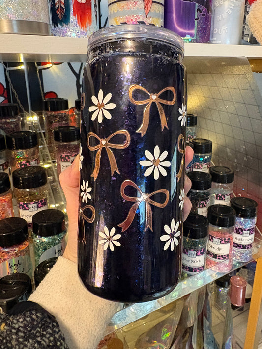 20oz snowglobe tumbler