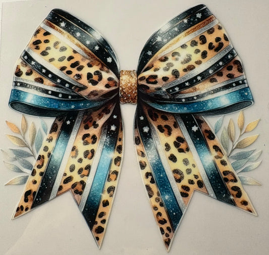 Leopard Ribbon Bow, Elegant