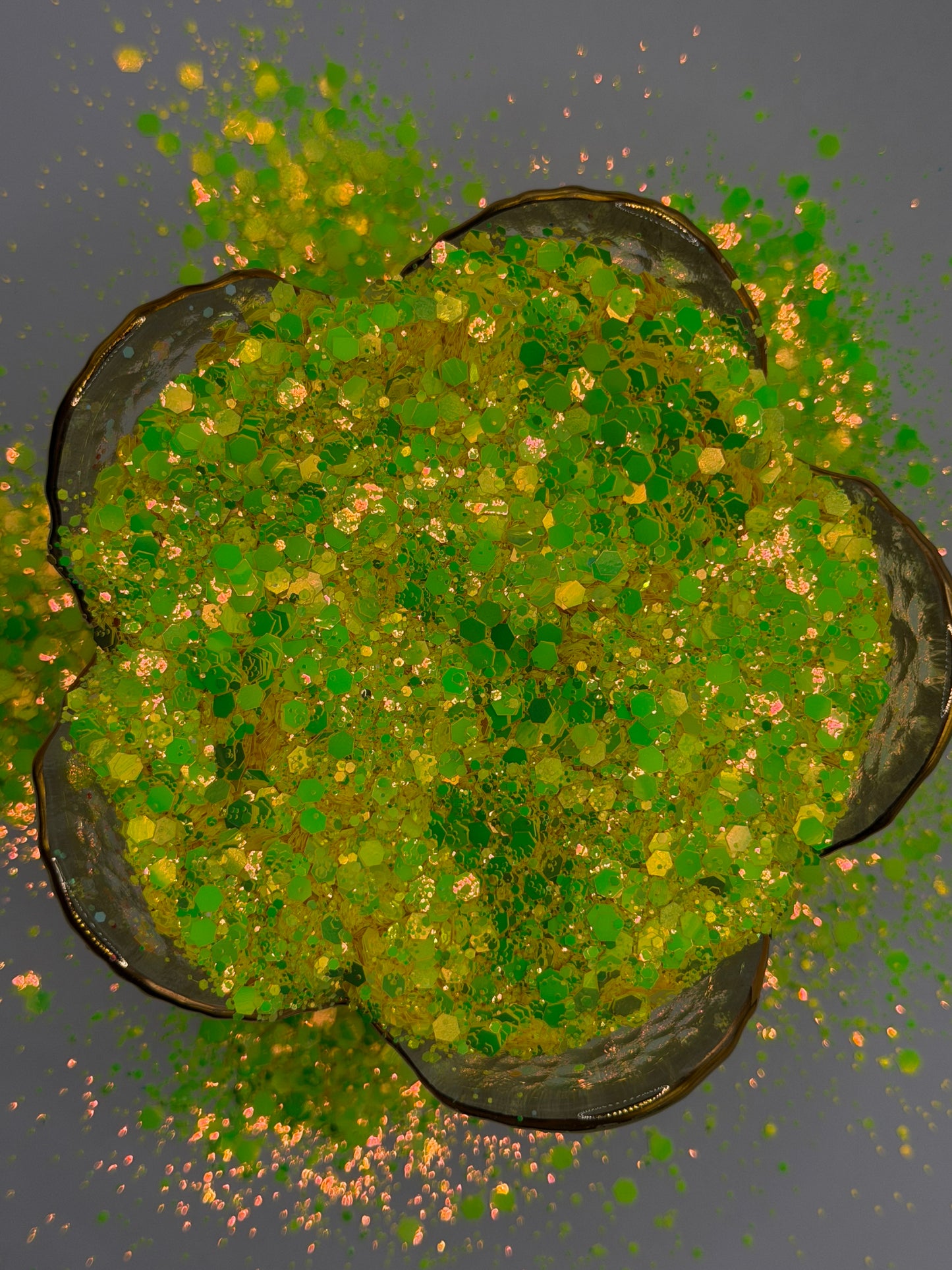 -Dreamer- High Flash Neon Green Glitter