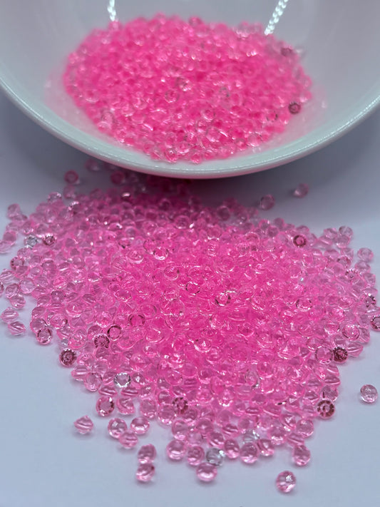 Baby Pink Resin Rhinestones 3mm
