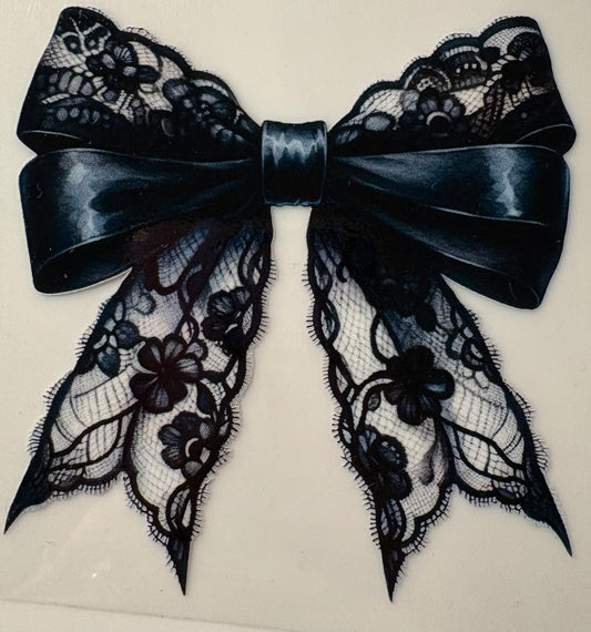 Lingerie Bow, Black and White
