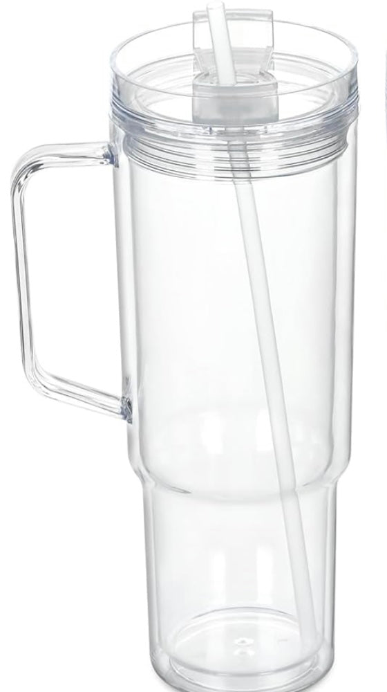 NEW! 40oz Acrylic Snowglobe Tumbler