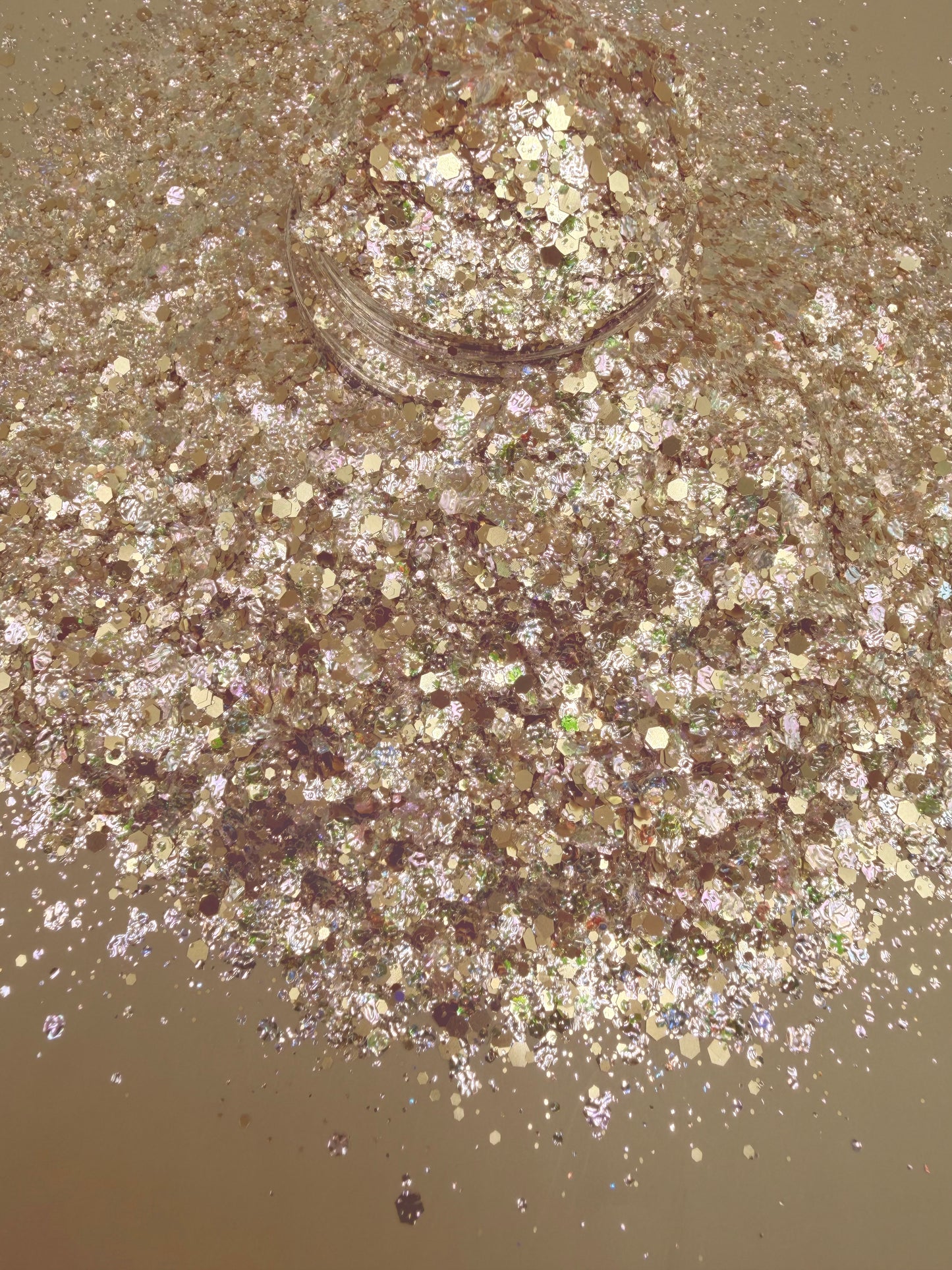 -Eden - Gold & Opal  Custom Chunky Glitter