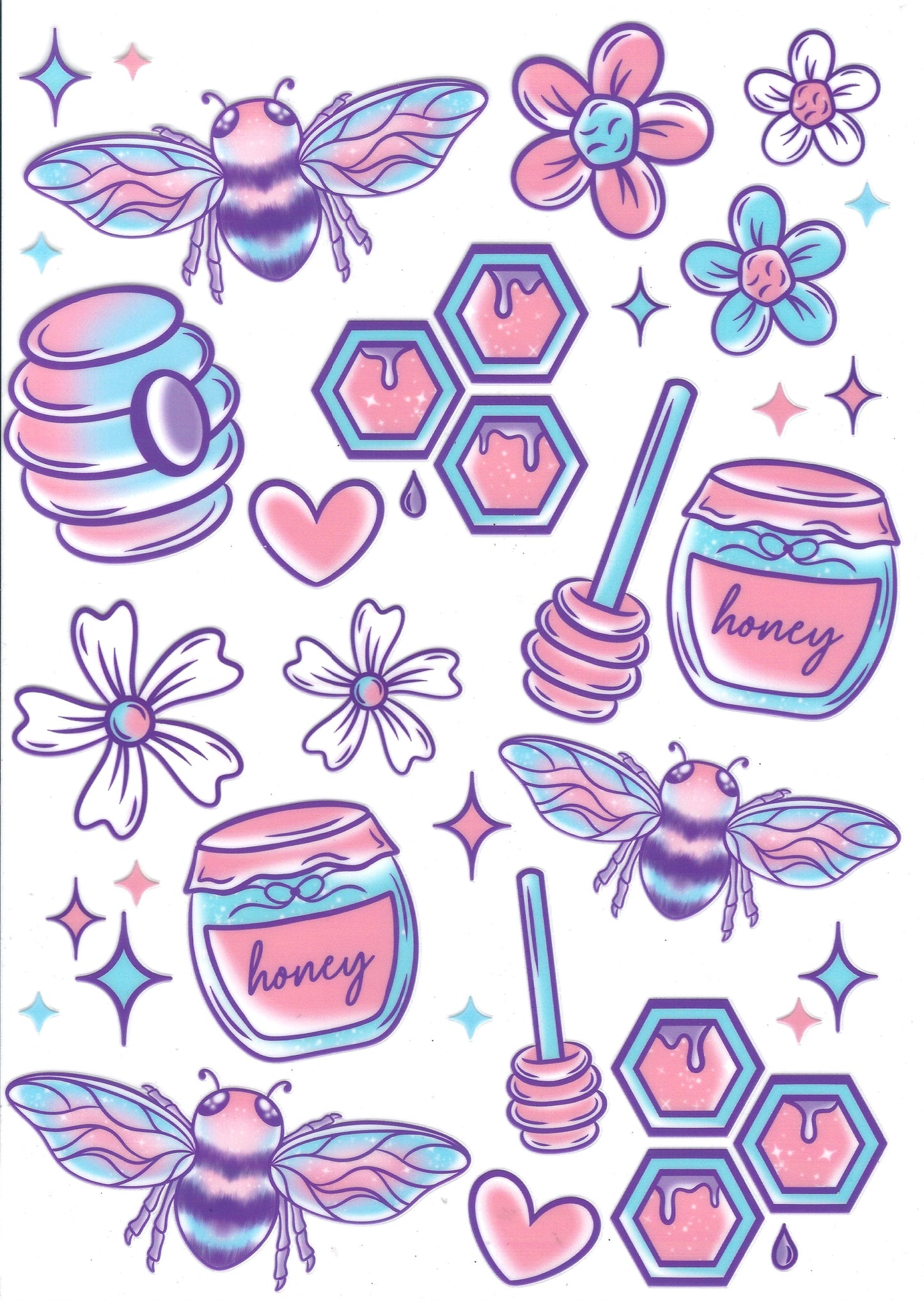 Honey Jar, Transfer Sheet
