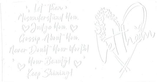 Let Them white decal