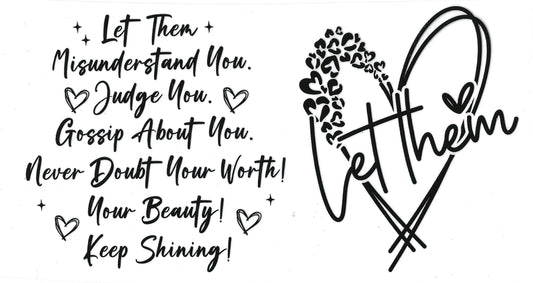 Let Them black decal