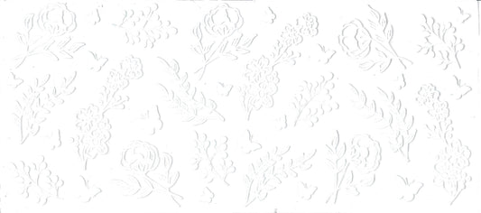 UVDTF Decal white flower print