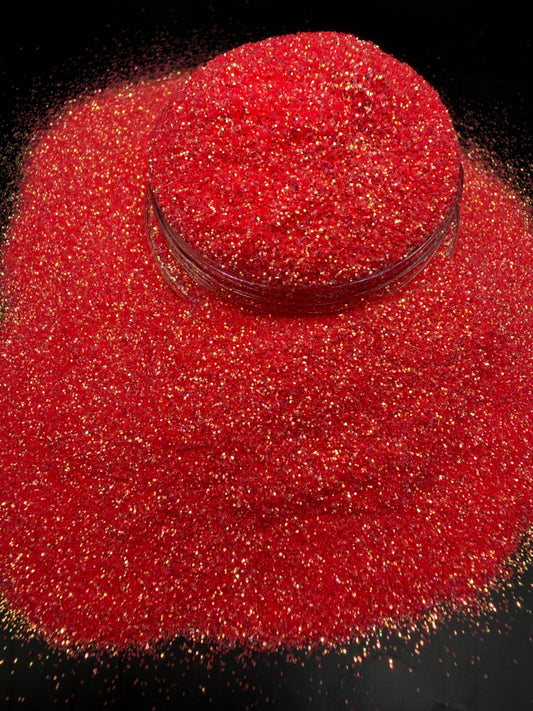 -Gypsy Spirit- Deep Coral, Fine Glitter