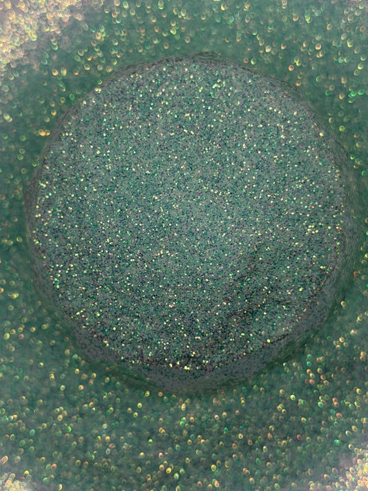 -Snow Drift- Pastel Teal and Opal Fine Glitter