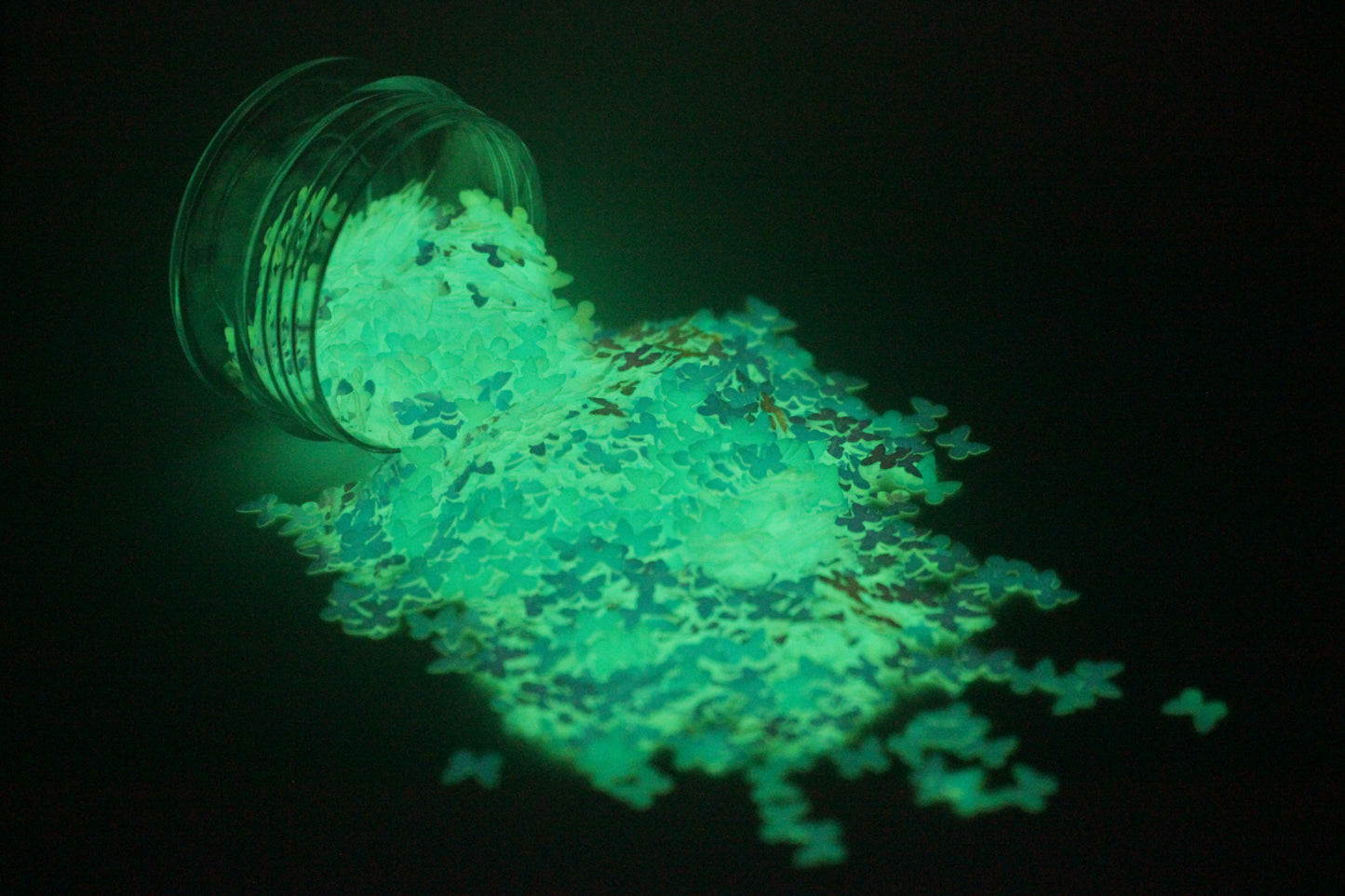 Glowing Opal Blue Moths