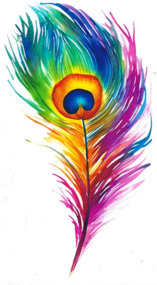 Large Peacock Feather